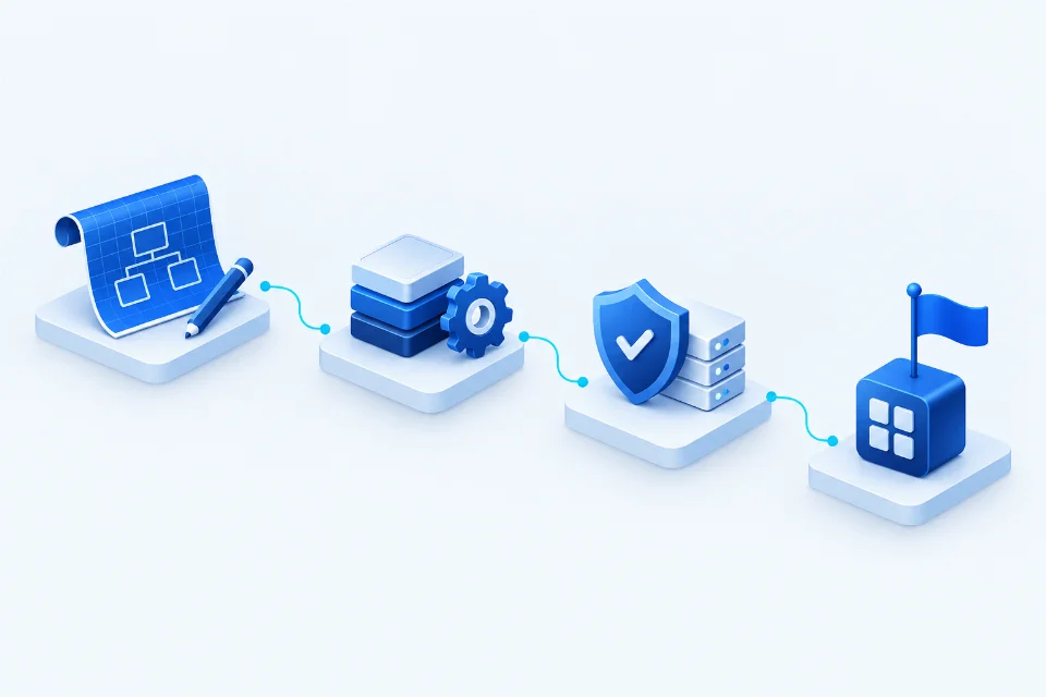 Connected milestones from planning to delivery.