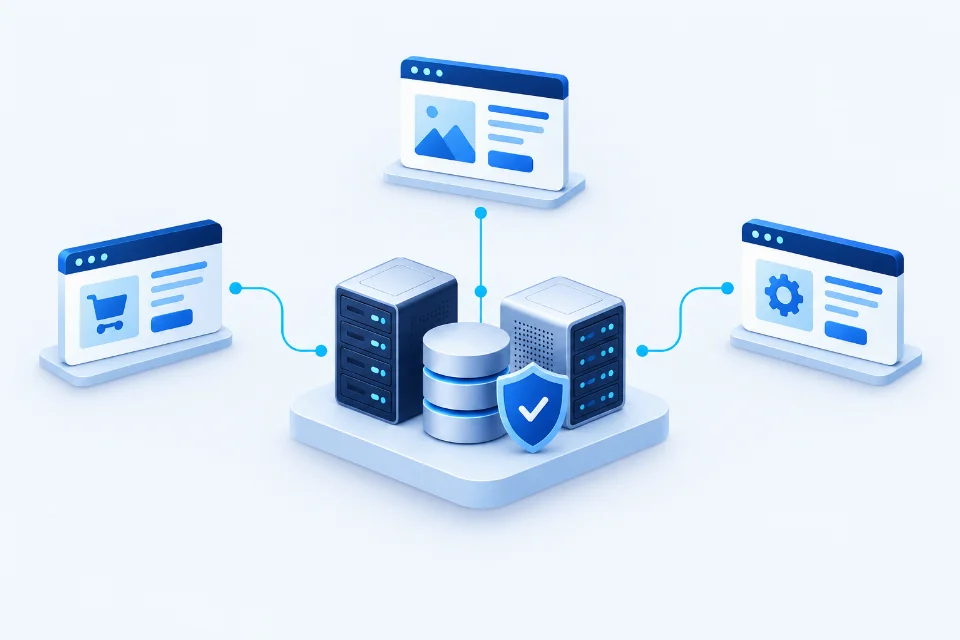 Websites and applications on managed hosting infrastructure.